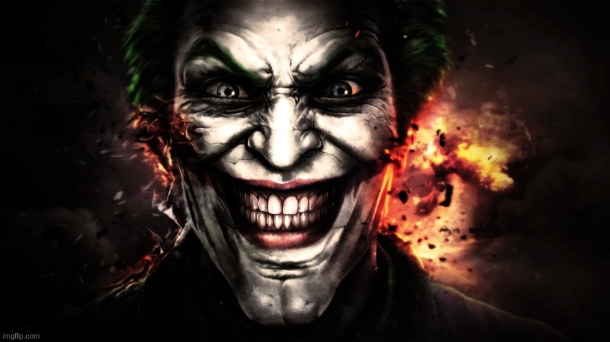 image tagged in joker jumpscare | made w/ Imgflip meme maker