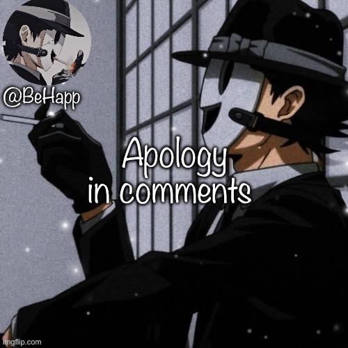 BeHapp’s Sniper Mask Temp | Apology in comments | image tagged in behapp s sniper mask temp | made w/ Imgflip meme maker