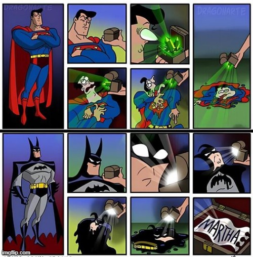 Presents | image tagged in batman,superman | made w/ Imgflip meme maker