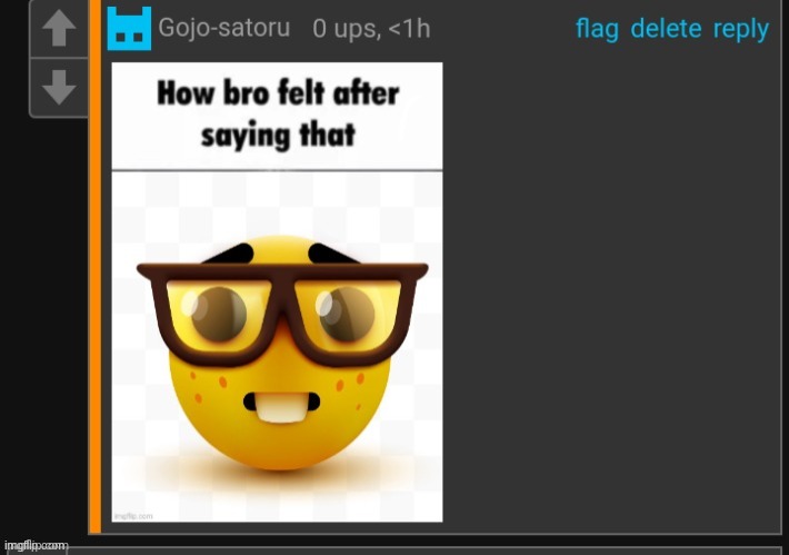 SINCE WHEN DID U HAVE MY ICON GOJO??? | image tagged in how bro felt gojo | made w/ Imgflip meme maker