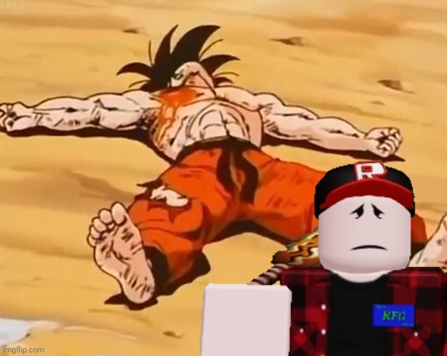 Dead goku (he is ded) | image tagged in dead goku he is ded | made w/ Imgflip meme maker
