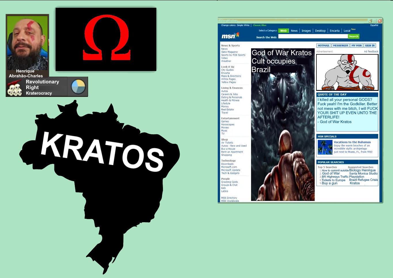 HoI4 TotA Biólogo Henrique's Brazilian Kratos Cult) Blank Meme Template