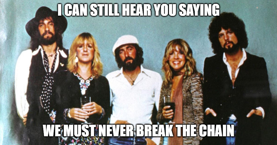 High Quality Fleetwood Mac The Chain Blank Meme Template