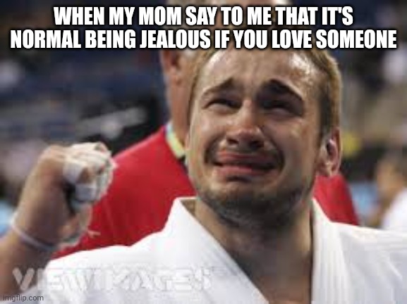 Mom's comfort helps everytime... | WHEN MY MOM SAY TO ME THAT IT'S NORMAL BEING JEALOUS IF YOU LOVE SOMEONE | image tagged in happy tears terry | made w/ Imgflip meme maker