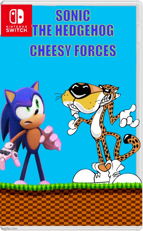 Nintendo Switch Cartridge Case | CHEESY FORCES; SONIC THE HEDGEHOG | image tagged in nintendo switch cartridge case | made w/ Imgflip meme maker