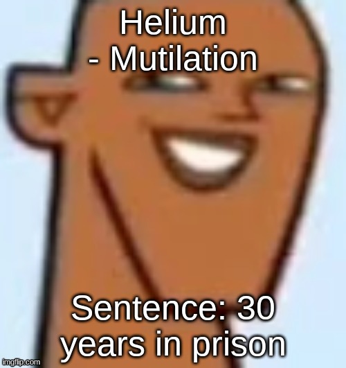 justin | Helium
- Mutilation; Sentence: 30 years in prison | image tagged in justin | made w/ Imgflip meme maker