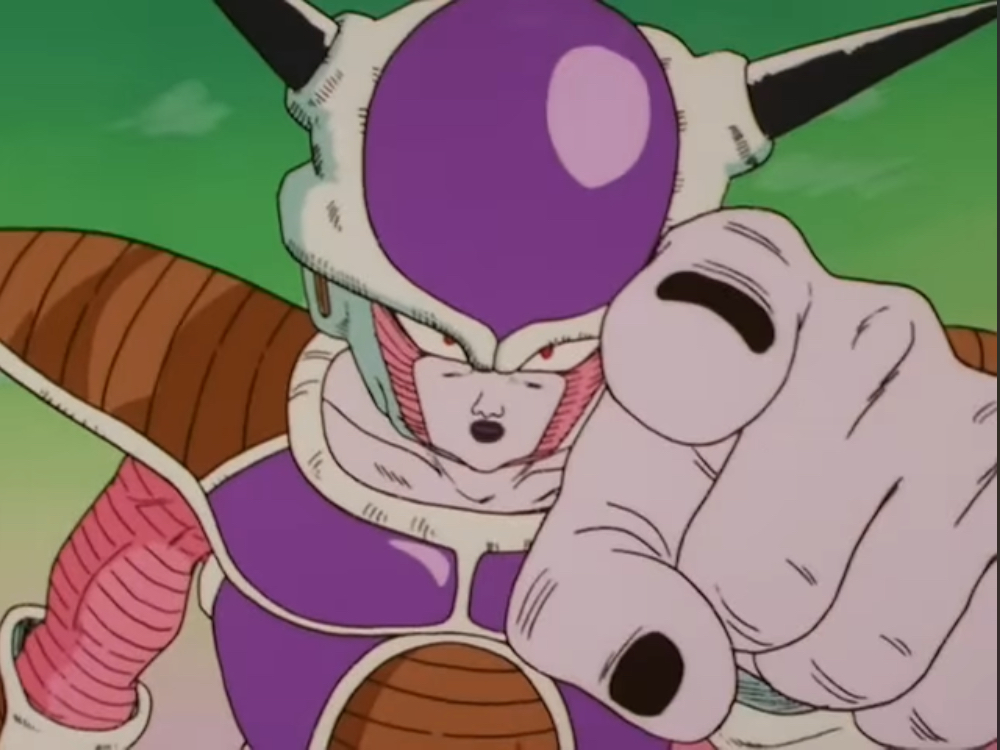 Frieza pointing Blank Meme Template
