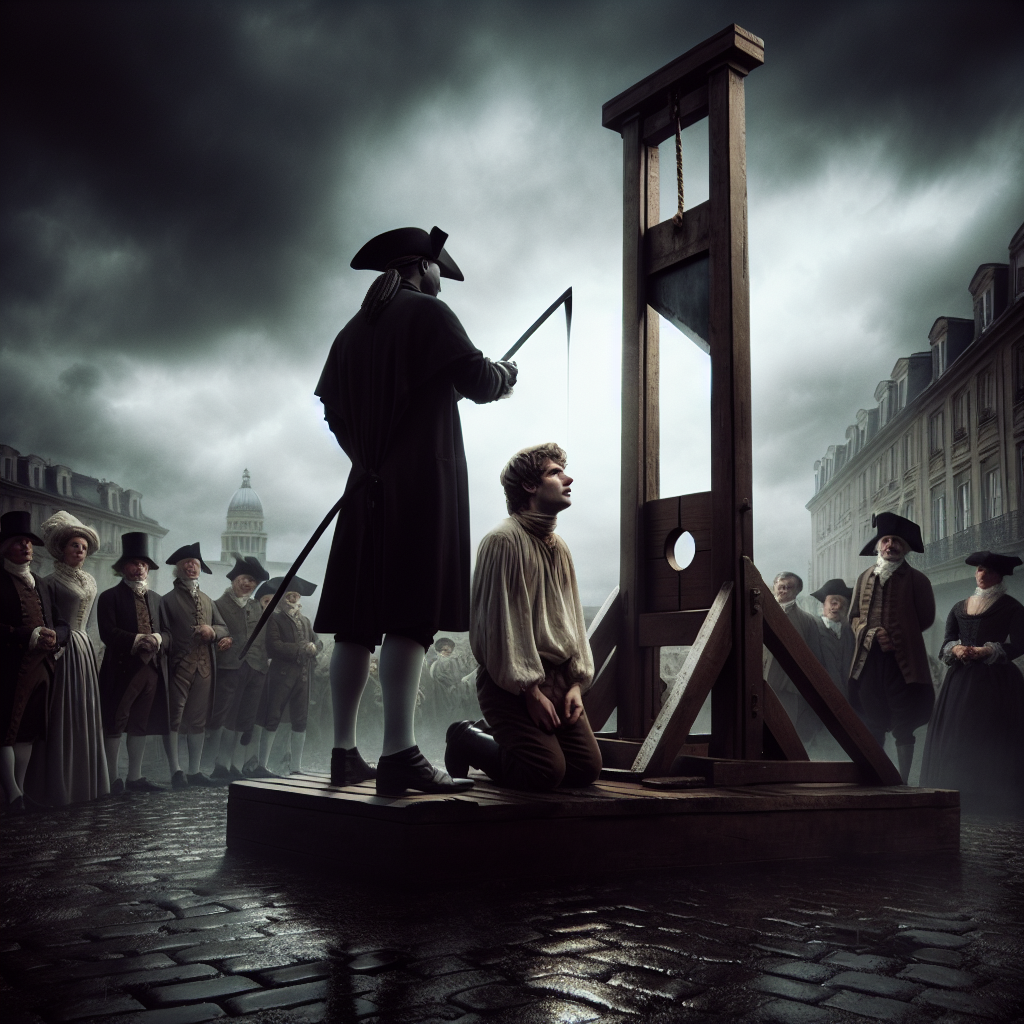 guy on guillotine Blank Meme Template