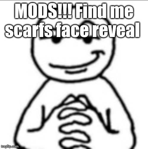 Dubious mf | MODS!!! Find me scarfs face reveal | image tagged in dubious mf | made w/ Imgflip meme maker