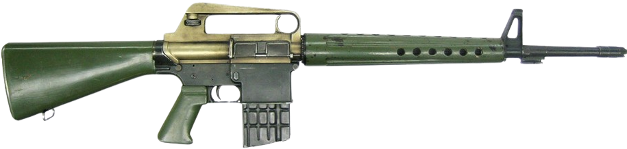 AR-10 Battle-Rifle (Green-shaded) Blank Meme Template