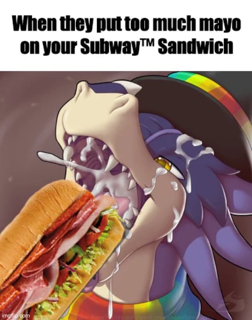 Subway | image tagged in subway,mayonnaise,mayo | made w/ Imgflip meme maker