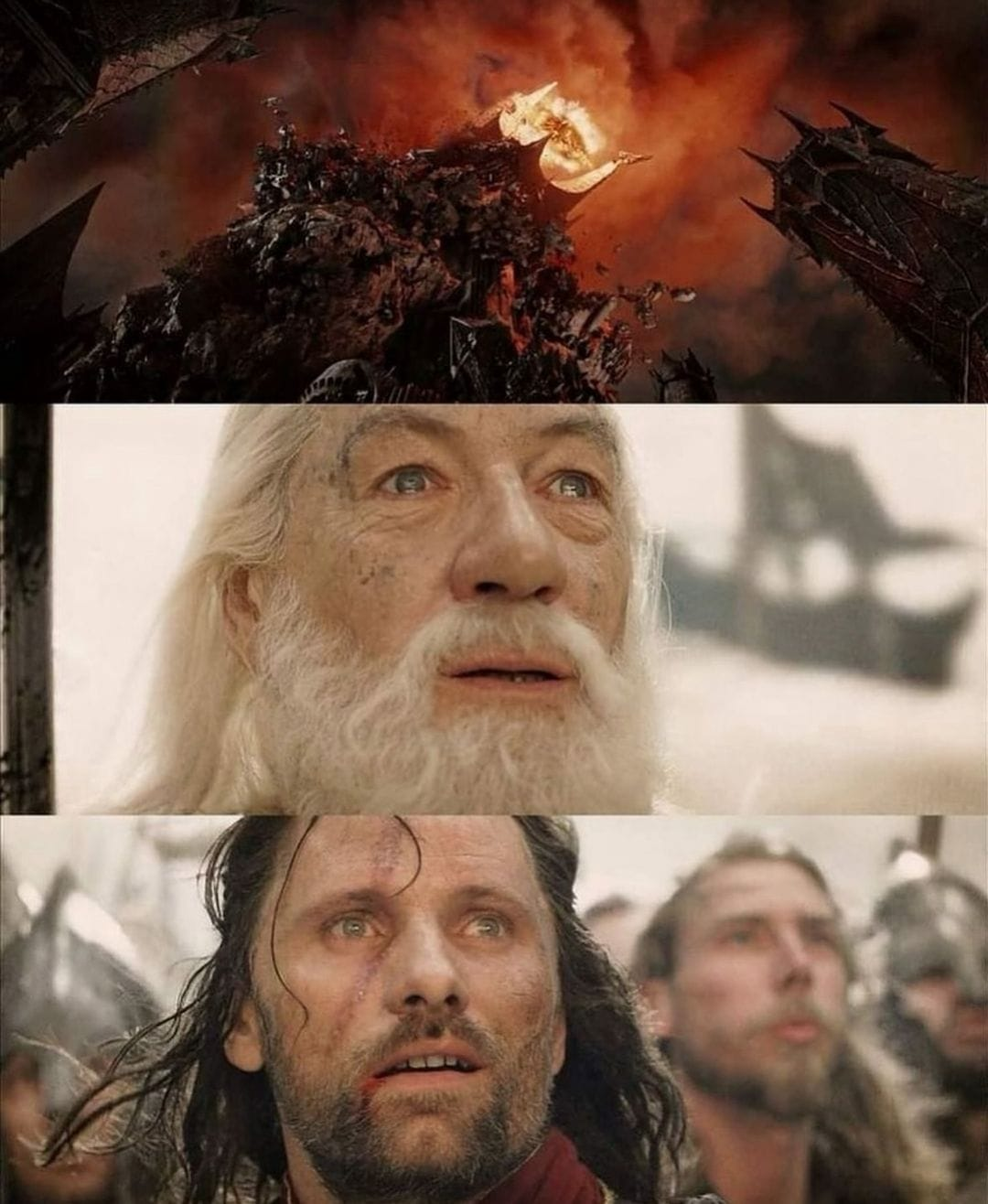 High Quality Sauron falls Blank Meme Template