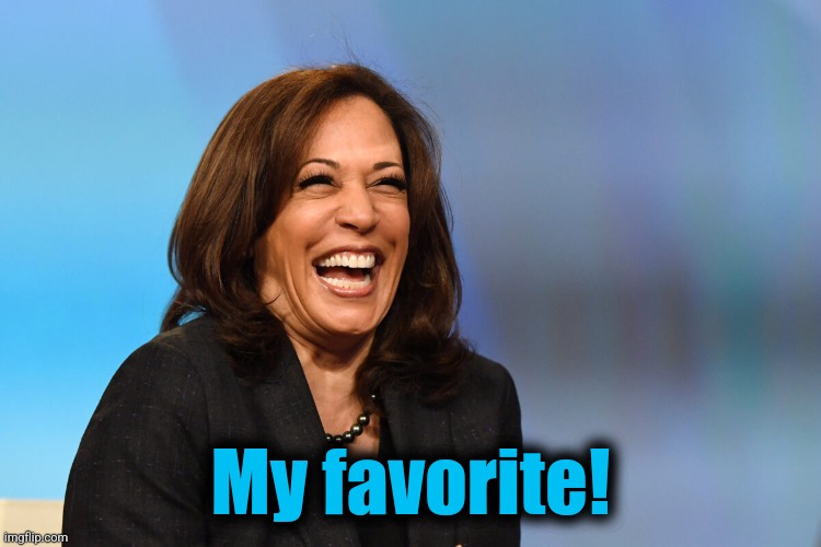 Kamala Harris laughing | My favorite! | image tagged in kamala harris laughing | made w/ Imgflip meme maker