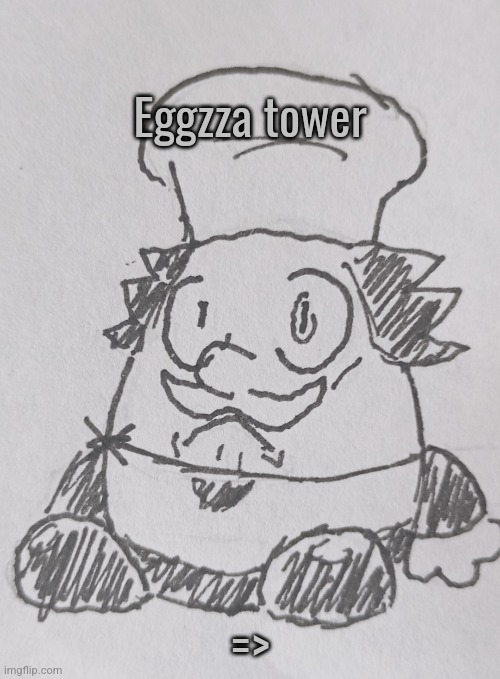 Eggzza tower (request from nubasik07 ) | Eggzza tower; => | image tagged in eggezza tower | made w/ Imgflip meme maker