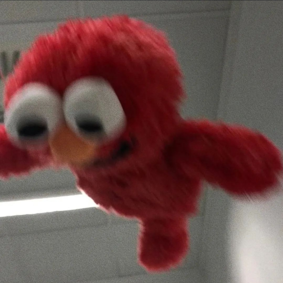 High Quality Elmo Anxiety Blank Meme Template