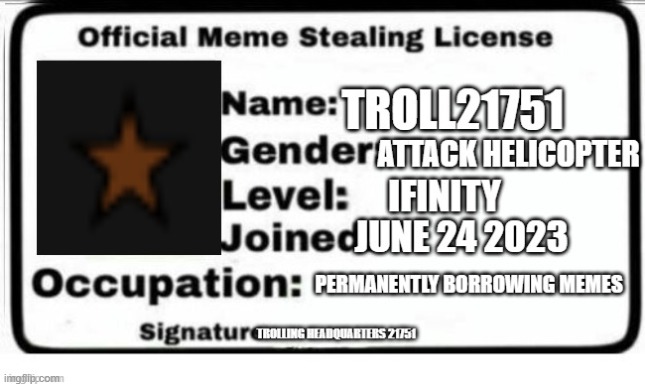 meme stealing license | image tagged in official meme stealing license | made w/ Imgflip meme maker