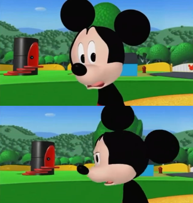 Sad Mickey Mouse Blank Meme Template