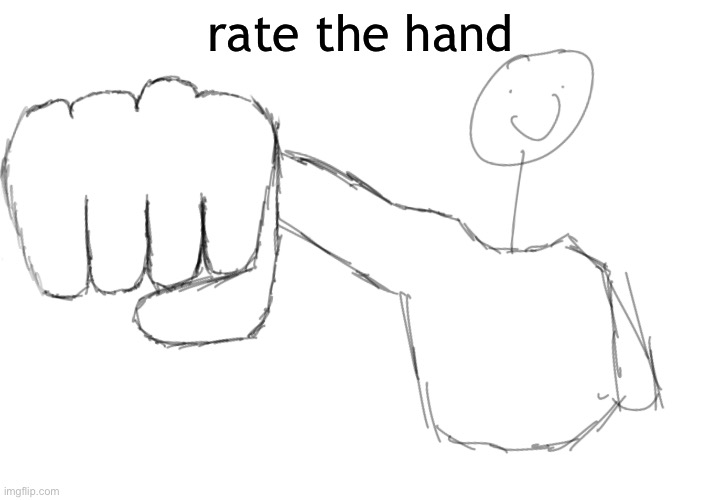 rate the hand | made w/ Imgflip meme maker