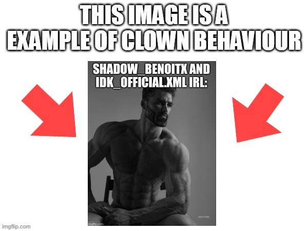 This image is a example of clown behaviour | image tagged in this image is a example of clown behaviour | made w/ Imgflip meme maker