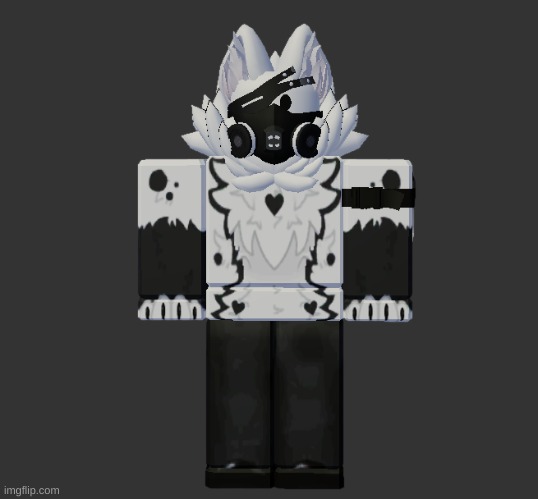 heres a cutout of my roblox avatar (dont fucking ask i find it kinda cute) | made w/ Imgflip meme maker