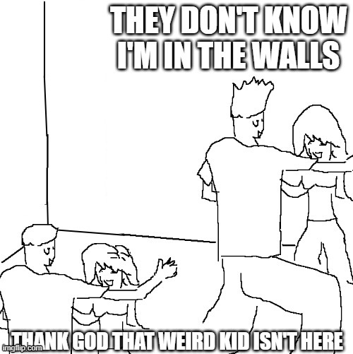 I'm in your walls | image tagged in walls | made w/ Imgflip meme maker