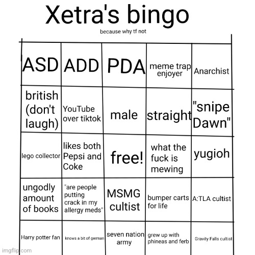 Here it is! | image tagged in xetra bingo | made w/ Imgflip meme maker