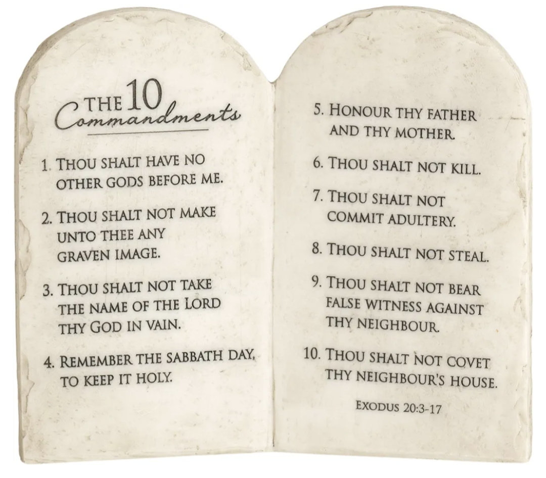 10 commandments Blank Meme Template