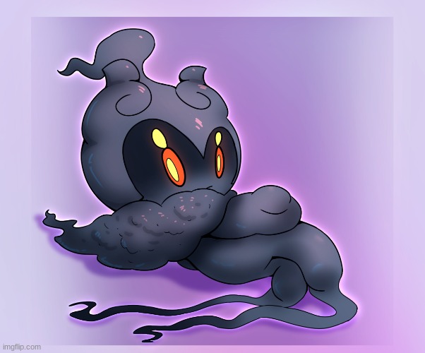 Marshadow chilling (Art by Shadowmallow) | made w/ Imgflip meme maker