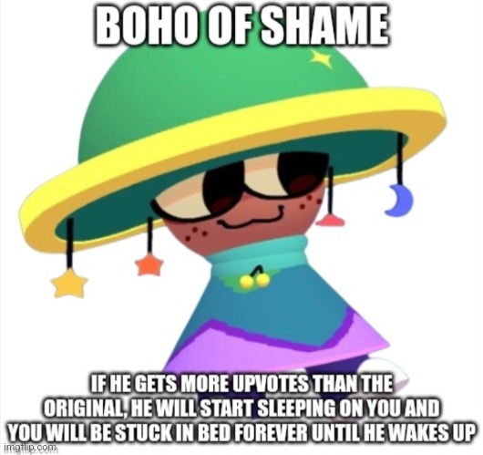 Boho of Shame | image tagged in boho of shame | made w/ Imgflip meme maker