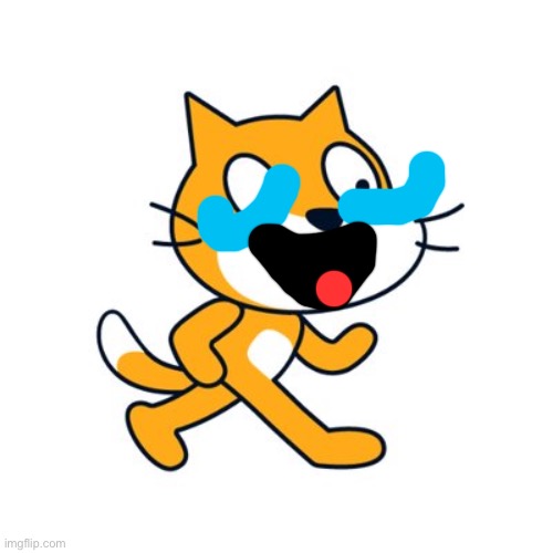 Scratch cat | image tagged in scratch cat,take that | made w/ Imgflip meme maker