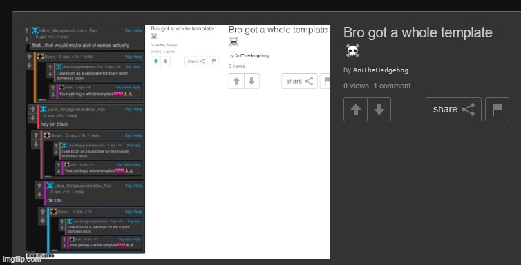 Bro got a whole template☠️ | made w/ Imgflip meme maker