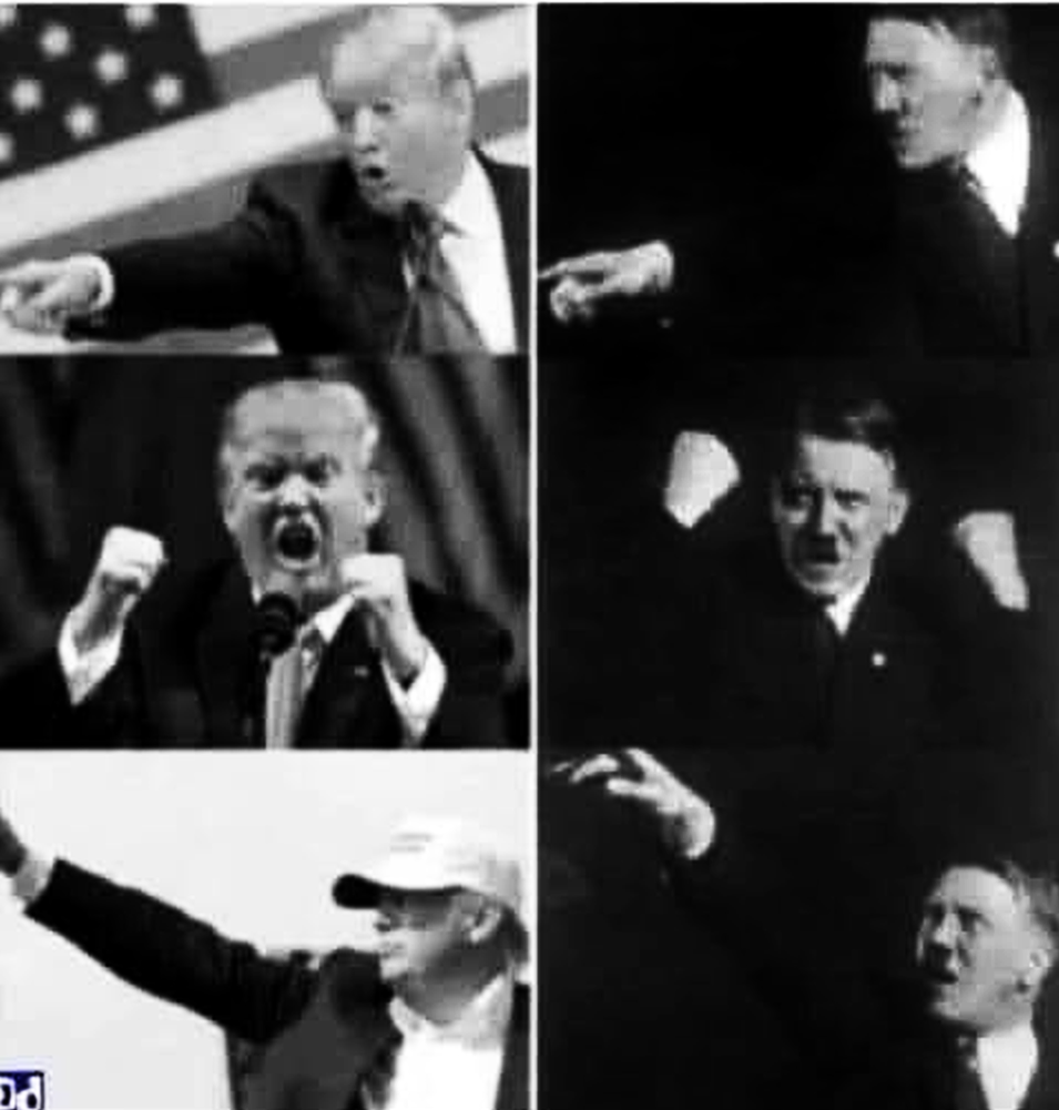High Quality Donnie's Been Practicing - Trump Hitler gestures Blank Meme Template