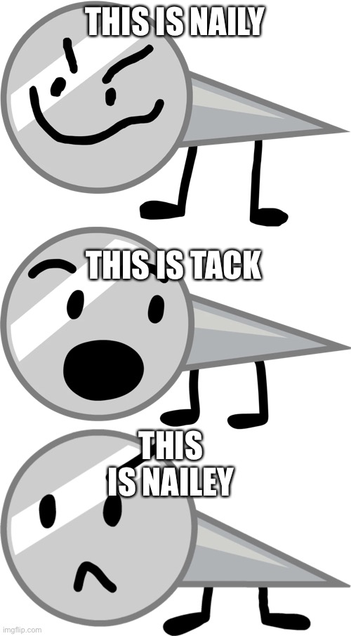 THIS IS NAILY; THIS IS TACK; THIS IS NAILEY | made w/ Imgflip meme maker
