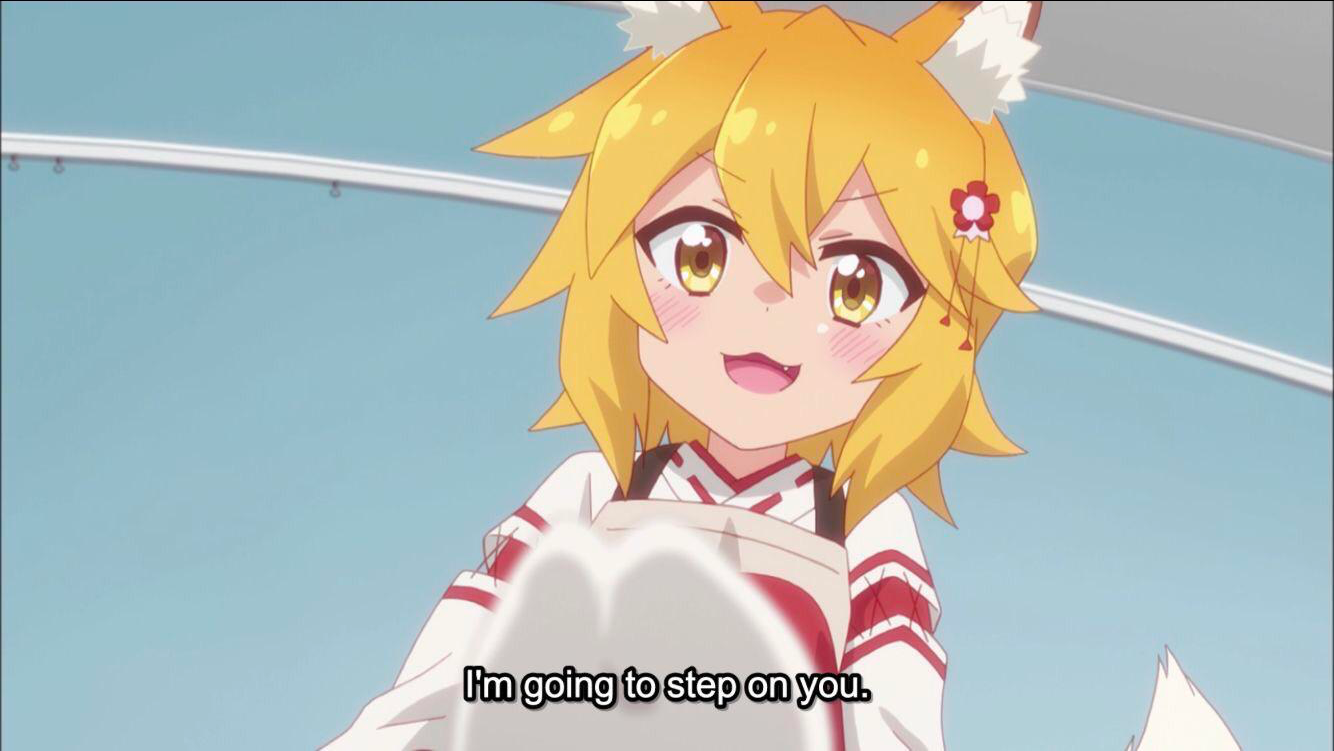 Senko san I’m going to step on you Blank Meme Template