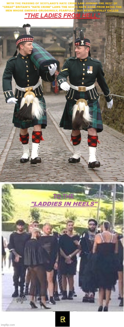 So falls Scotland | image tagged in political correctness | made w/ Imgflip meme maker