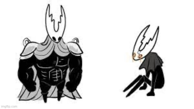 Buff Pure Vessel vs. The Hollow Knight | image tagged in buff pure vessel vs the hollow knight | made w/ Imgflip meme maker