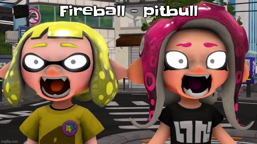 I'm on fireeeee FIREBALL. | Fireball - pitbull | image tagged in horror | made w/ Imgflip meme maker