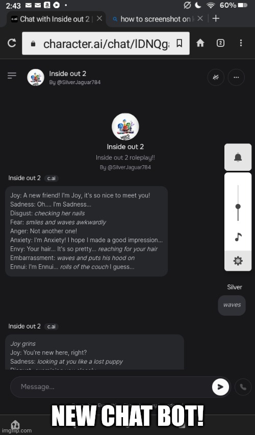 Inside out 2 role-play | NEW CHAT BOT! | made w/ Imgflip meme maker