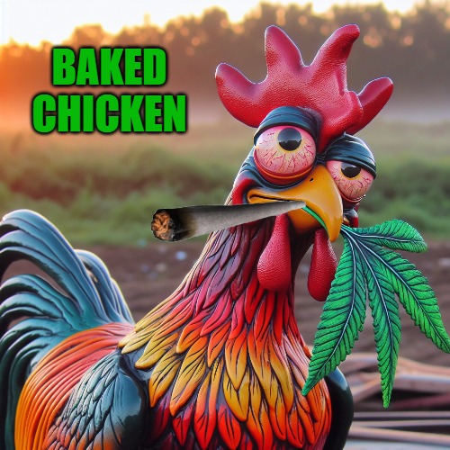 baked chicken | BAKED CHICKEN | image tagged in baked chicken,kewlew | made w/ Imgflip meme maker