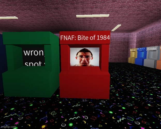 image tagged in roblox,rfg,fnaf,1984 | made w/ Imgflip meme maker