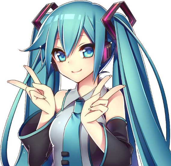 High Quality miku2 Blank Meme Template