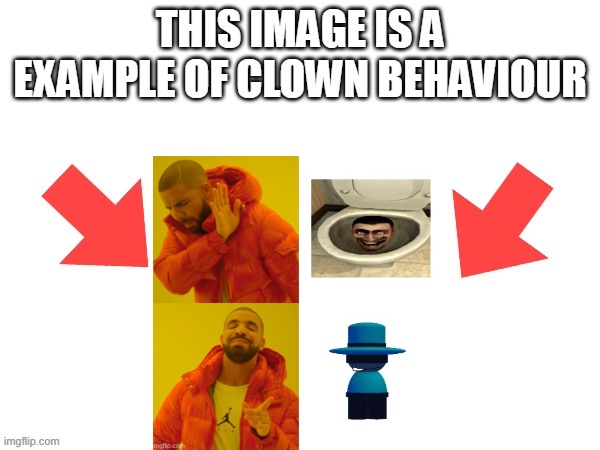 DEY DEEZREEZPEKT THU HOELEE SKEEBEEDEE | image tagged in this image is a example of clown behaviour | made w/ Imgflip meme maker