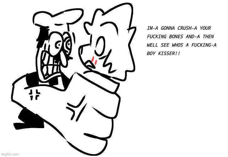 Peppino vs. Boykisser | image tagged in peppino vs boykisser | made w/ Imgflip meme maker
