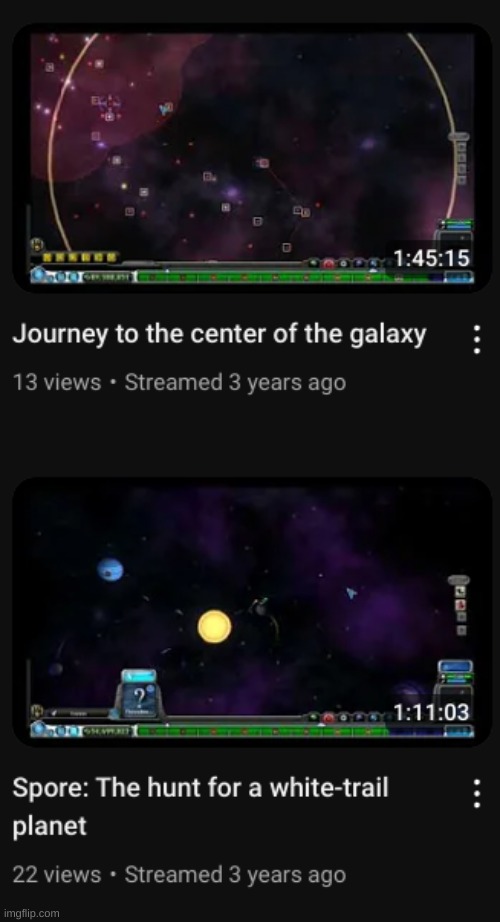 btw, neither of these ended up working, i never found a white trail planet, and i never got to the center | made w/ Imgflip meme maker