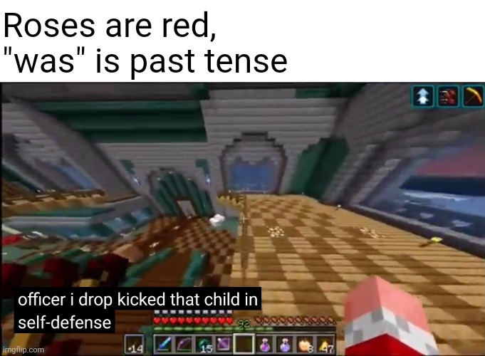 Techno never dies. | Roses are red,
"was" is past tense | image tagged in officer i drop kicked that child in self-defense,technoblade,techno,funny,roses are red,memes | made w/ Imgflip meme maker