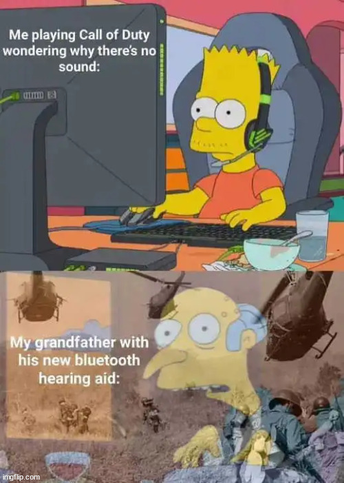 Hey... where did my sound go? | image tagged in gaming,bluetooth,connection | made w/ Imgflip meme maker