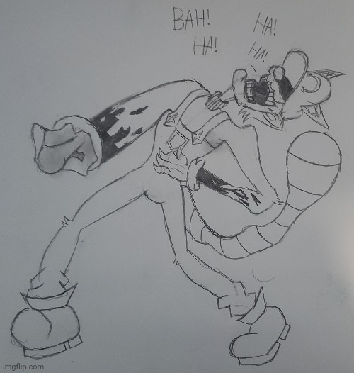 OMEGA laughing his ass off | image tagged in mario's madness,drawing | made w/ Imgflip meme maker