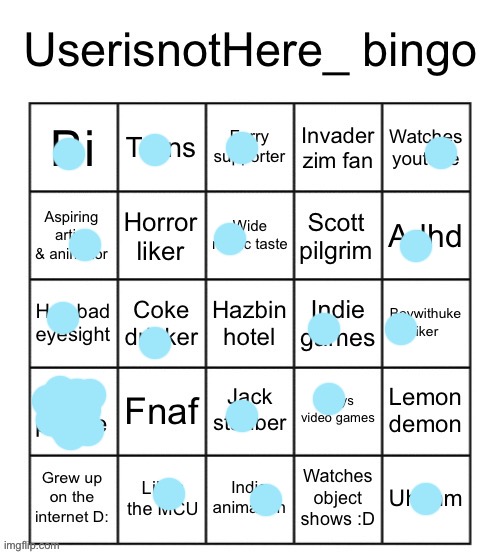What’s an object show | image tagged in userisnothere bingo | made w/ Imgflip meme maker