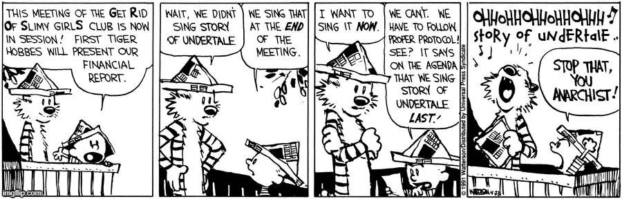 calvin and hobbes is peak fiction | made w/ Imgflip meme maker