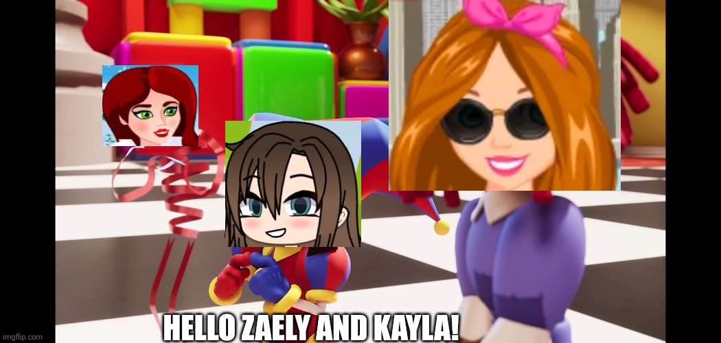 I will remake Thea, Lily Rose and Katrina, my unused OCs. | HELLO ZAELY AND KAYLA! | image tagged in pop up school 2,pus2,cara,zaely,kayla,tadc | made w/ Imgflip meme maker